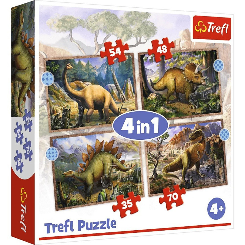Trefl Dino 4-in-1 - Interesting Dinosaurs | Shopee Philippines