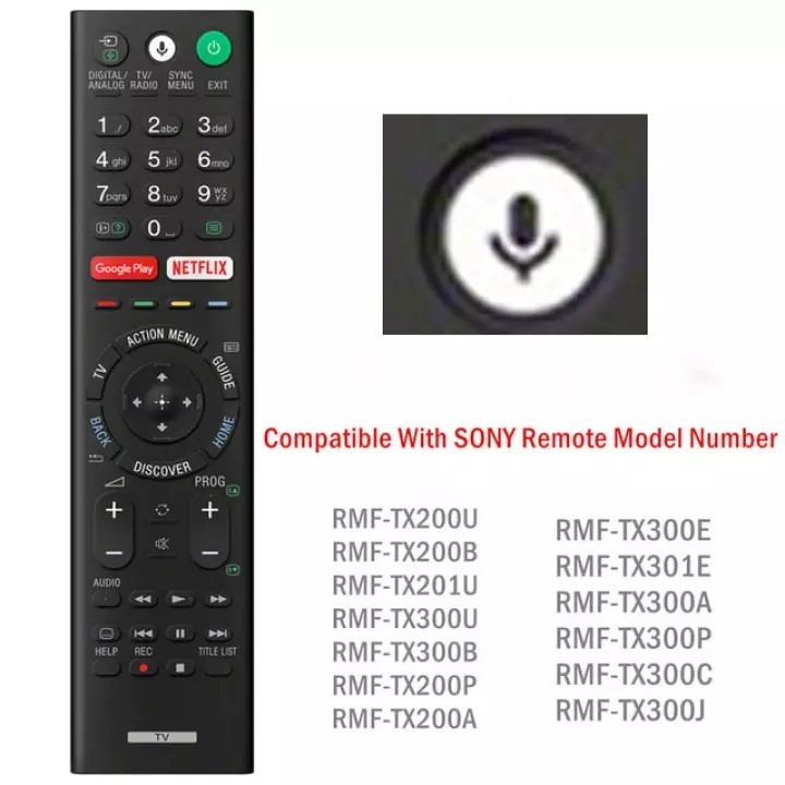GG+For Sony LCD Smart TV remote control rcf-tx200p rmf-tx200e rmf ...