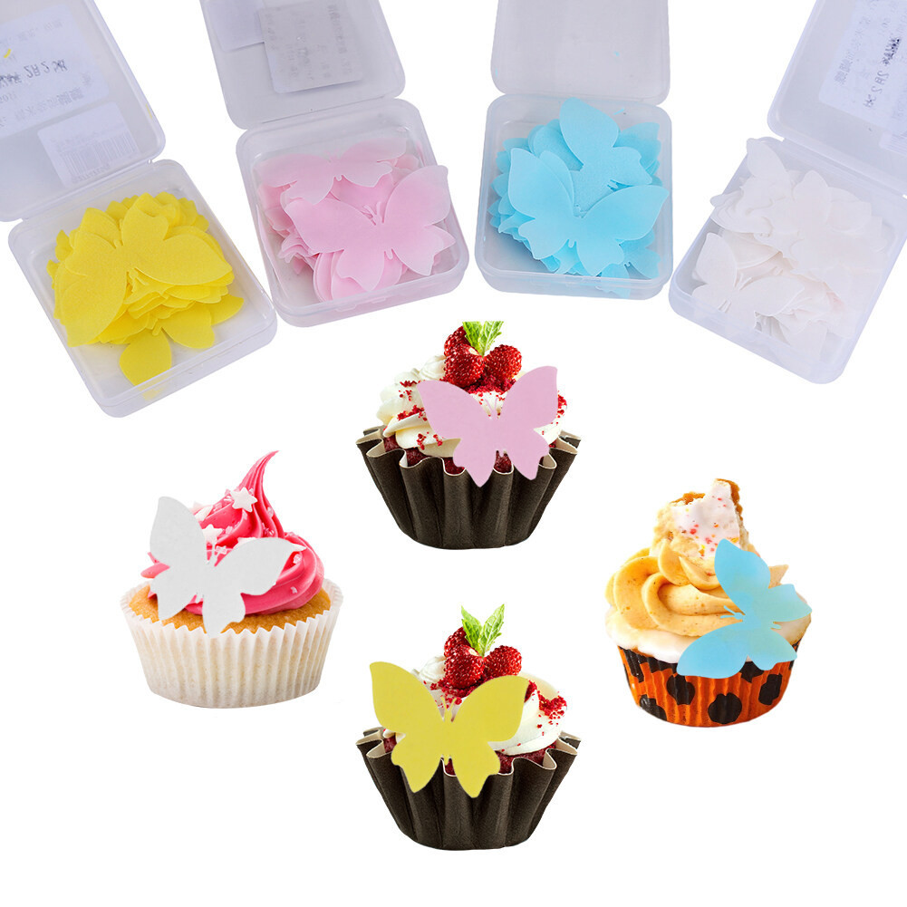 Butterfly Edible Wafer Paper Cake Decoration Butterfly Cupcake ...