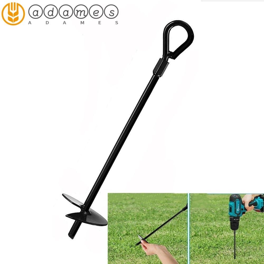 ADAMES Ground Augers, Heavy Duty Metal Swing Set Augers, Stakes Kit