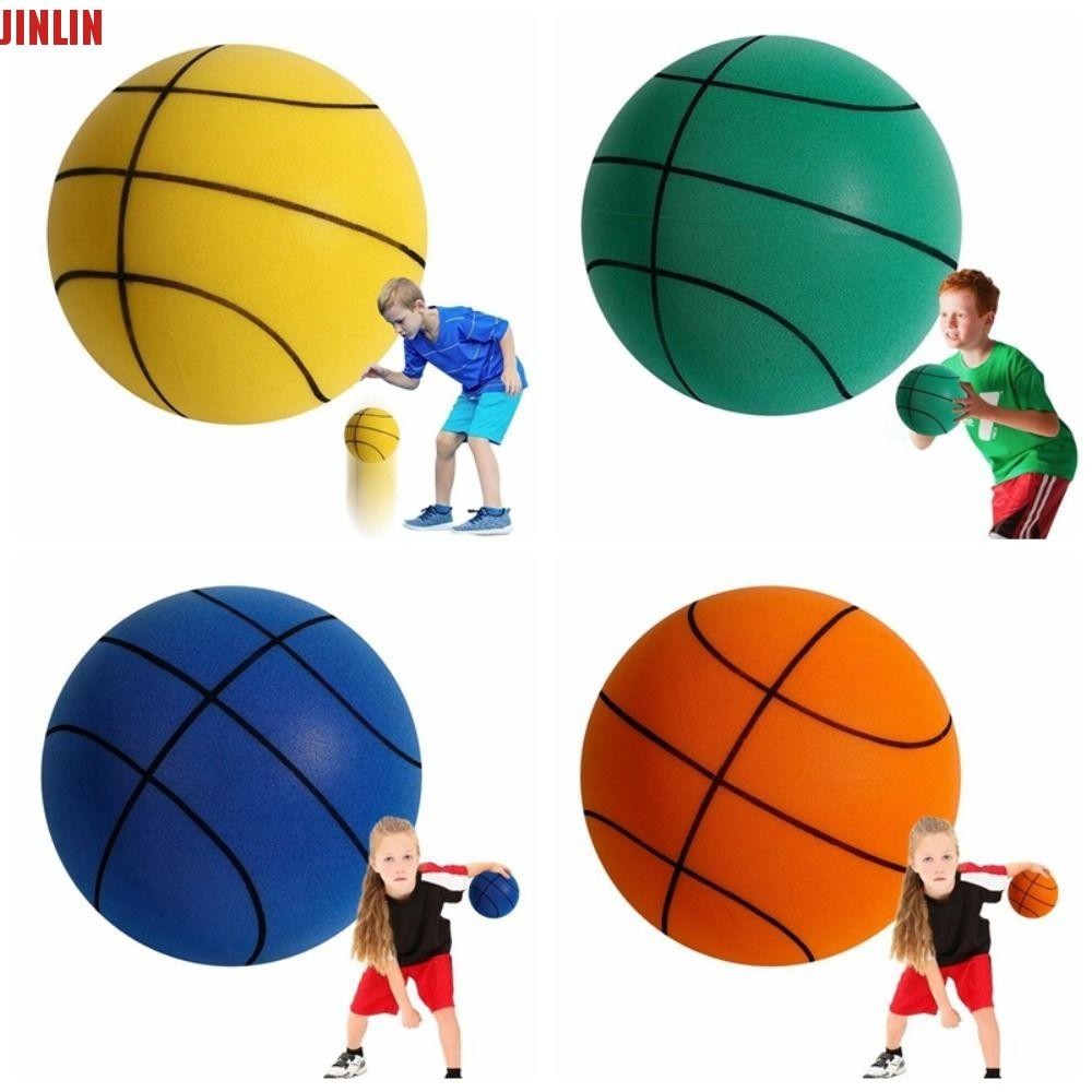 JINLIN Silent Training Basketball, 18cm/22cm/24cm Low Decibel Bouncing