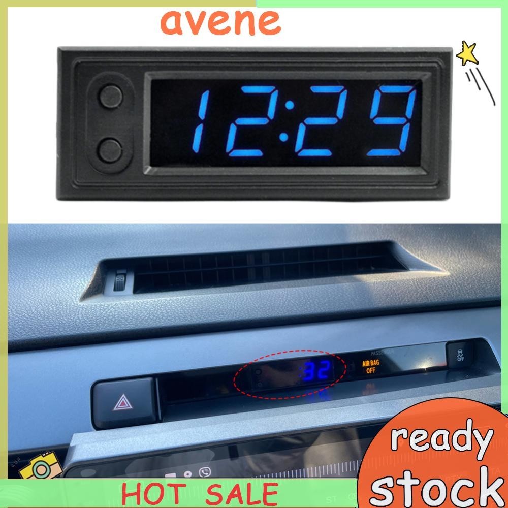 car cigarette lighter clock 3in1 Car Digital LED Clock Voltmeter Thermometer 12V-24V Battery Voltage  Monitor