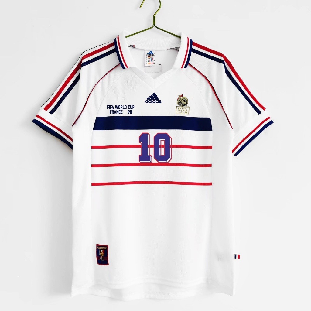 Classic Retro 1998 France Away football jersey SIZE S-2XL Customizable ...