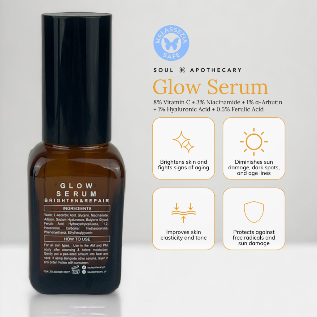 SOUL APOTHECARY Glow Serum (Vit C + Niacinamide + Arbutin + HA