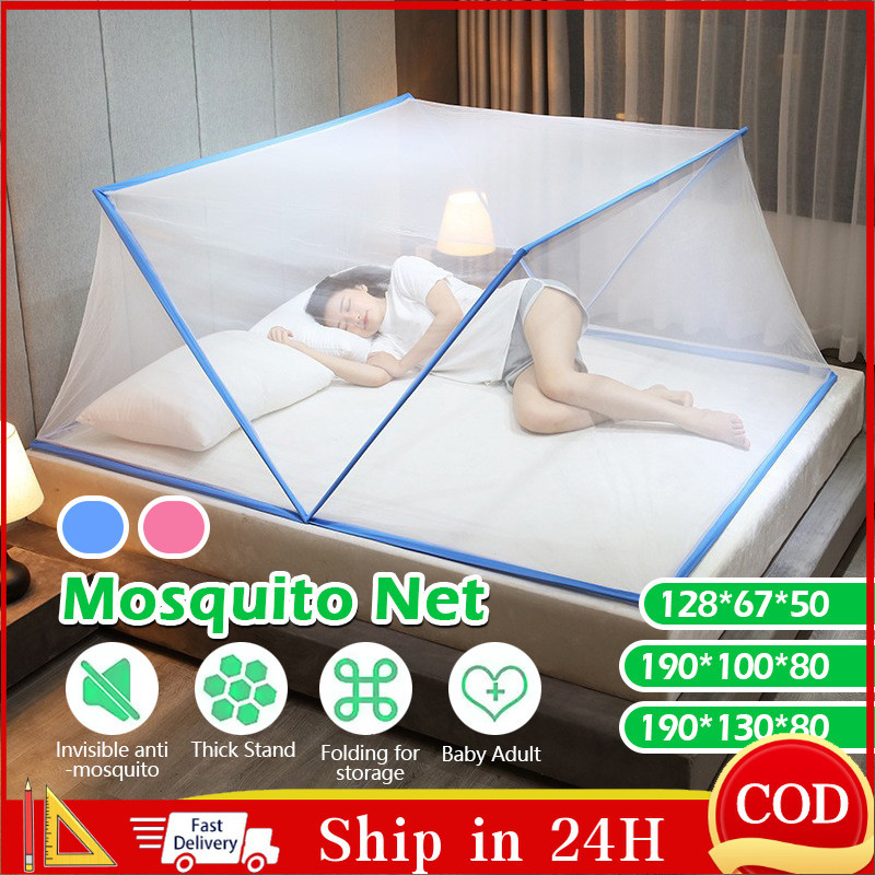 Foldable Mosquito Net Adult Children Mosquito Nets Installation-free for  Queen Bed Size