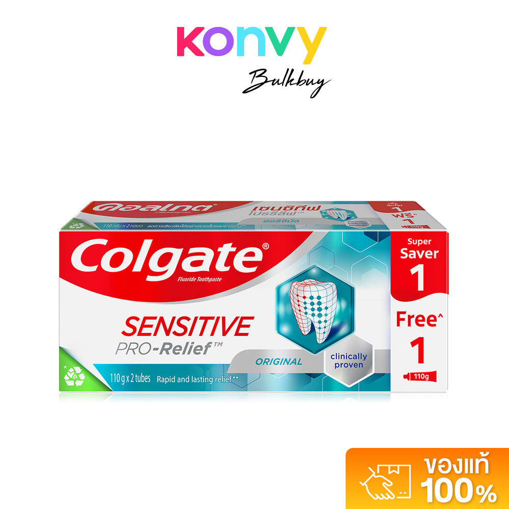 Colgate Sensitive Pro Relief Original Toothpaste [110g x 2pcs] Original ...