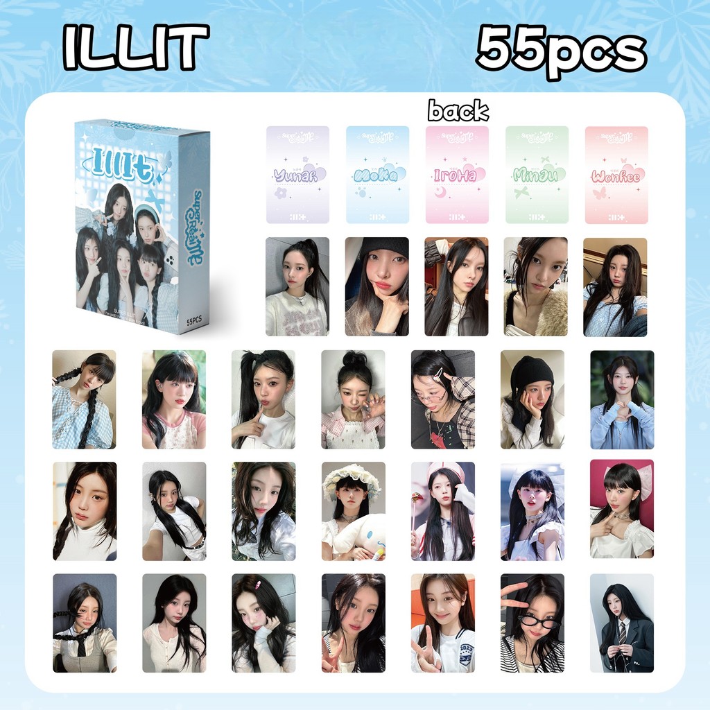 55 Cartes Photocards Illit Korea - Collection Kpop, Fans, Cadeau, Décoration Murale, Haute Qualité - 11