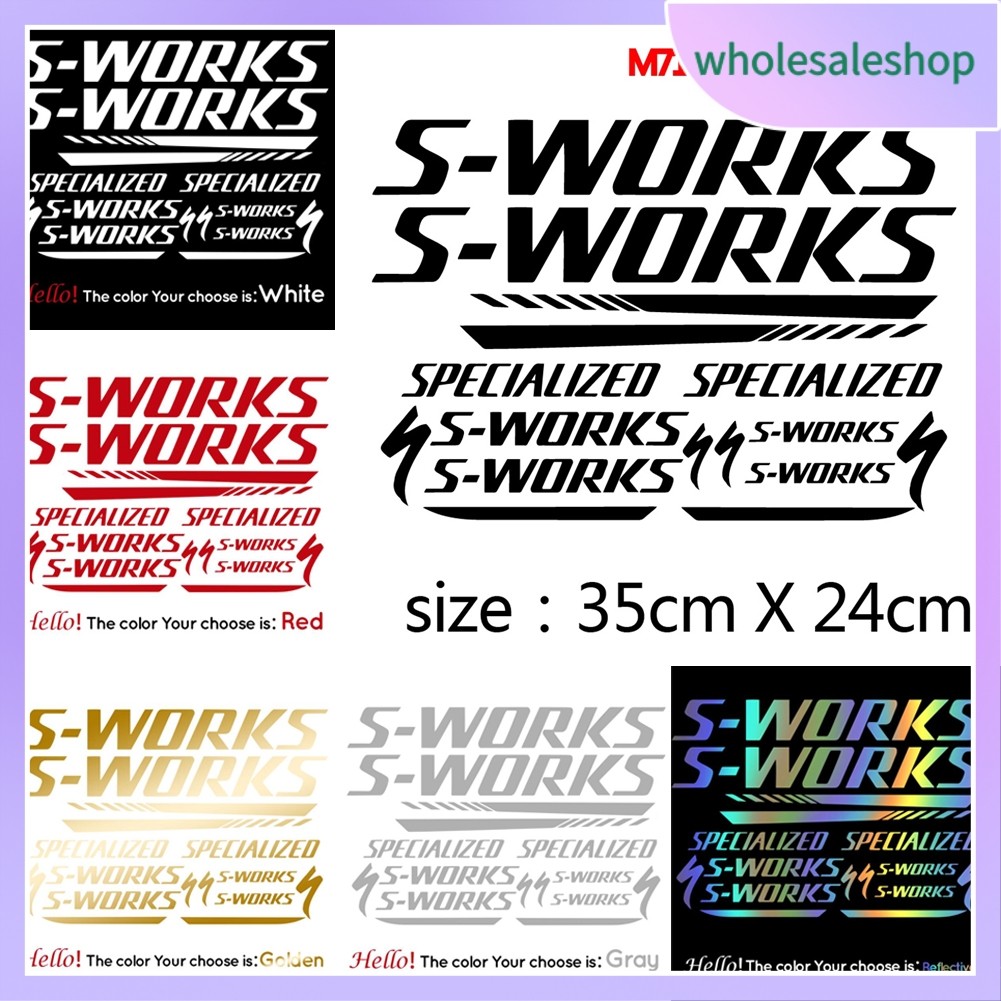 [WOES] SPECIALIZED S-WORKS Sticker Decal for Mountain Bike/Road Bike ...
