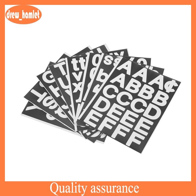 8 Sheets Self-Adhesive Vinyl Letters Numbers Kit, Mailbox Numbers ...