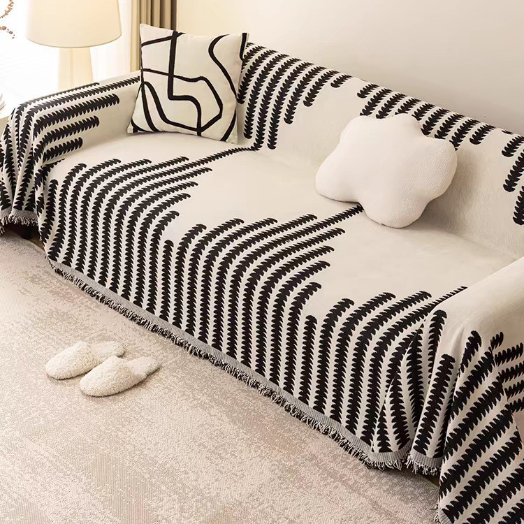 Chenille Sofa Cover Dog Pet Friendly Universal Sofa Bed Blanket Boho