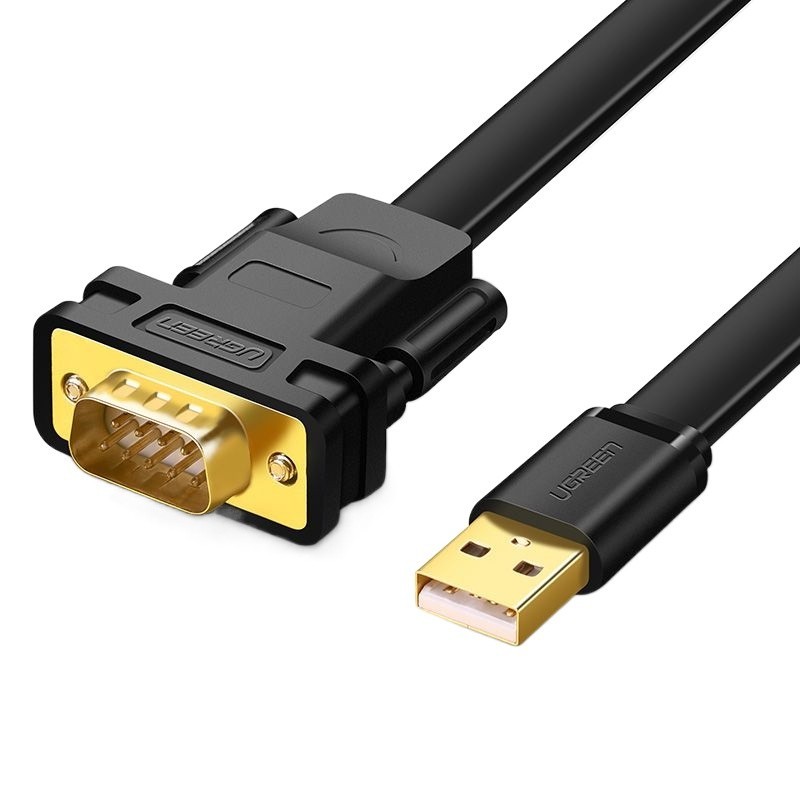 Green Union usb to DB9 nine-pin com serial line FTDI chip industrial ...