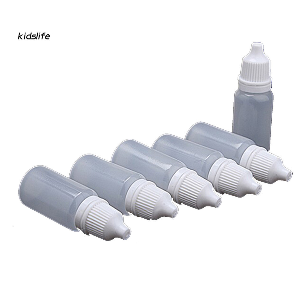 Kidslife_5 Pcs Durable 5-100ml Empty Plastic Squeezable Dropper Bottles ...