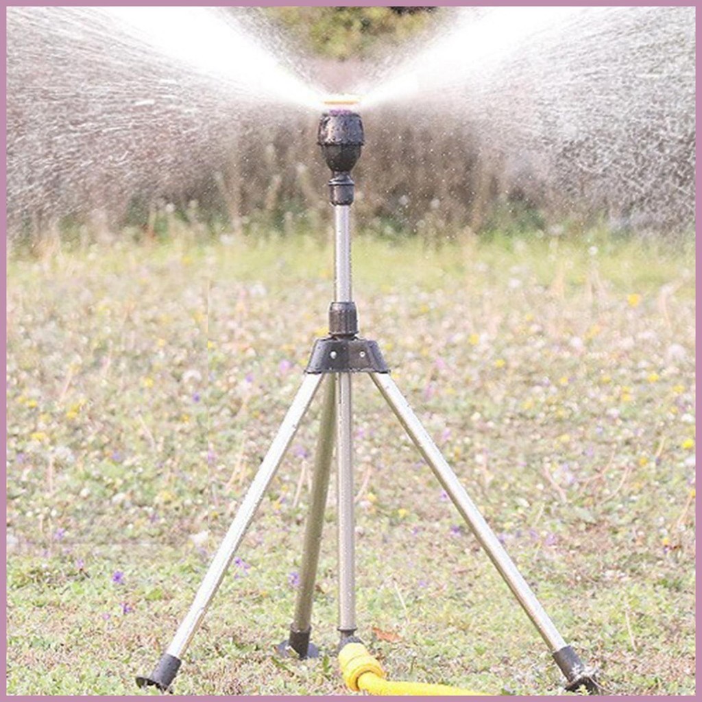 Sprinkler Stand Tripod Long Distance Rotating Tripod Sprinklers Garden ...