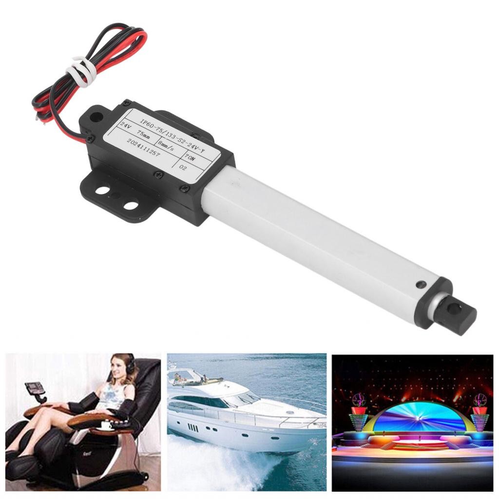 Ttiitt 24V Electric Linear Actuator with End Limit Switches for RV ...