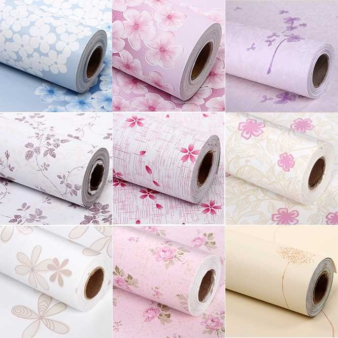 Pastoral Beautifying Wallpaper Floral Wallpaper Dormitory Korean Self ...