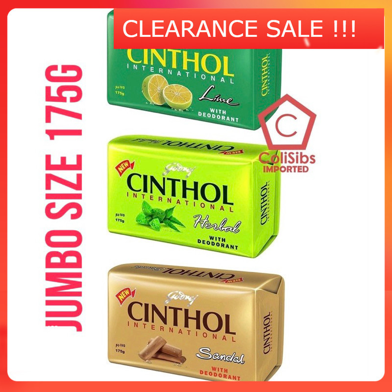 Cinthol Bath Soap 125/175g - Lime/ Herbal/ Sandal - from Dubai | Shopee ...