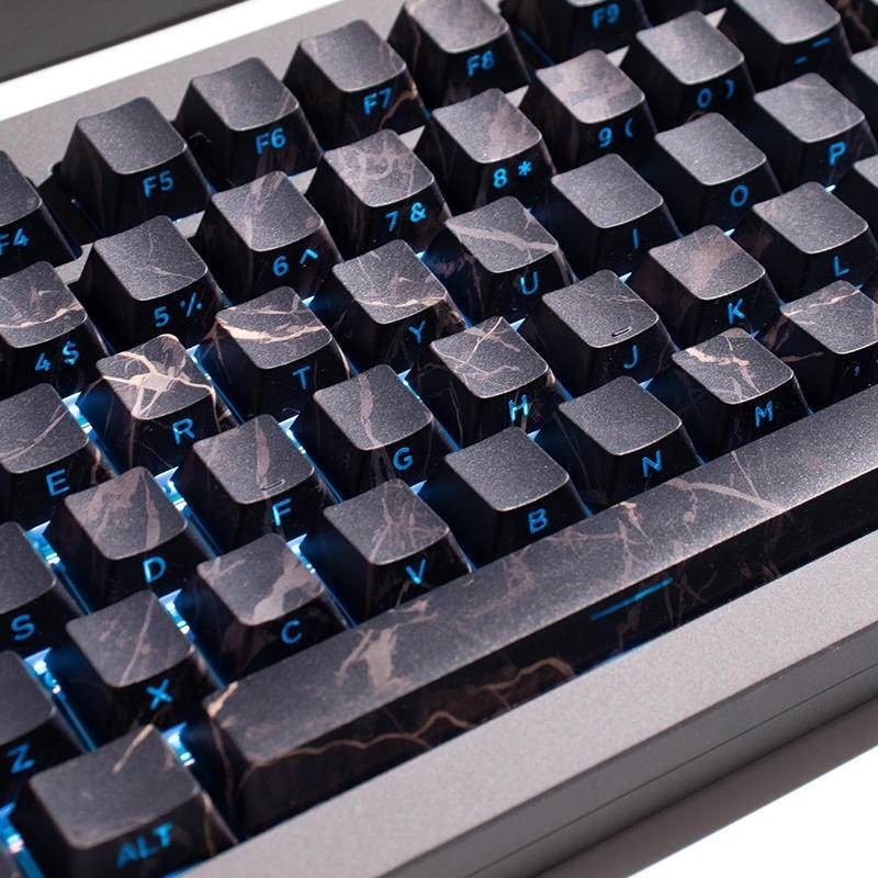 Marble Keycaps Set PBT Cherry Profile Keycap For Mechanical Keyboard ...