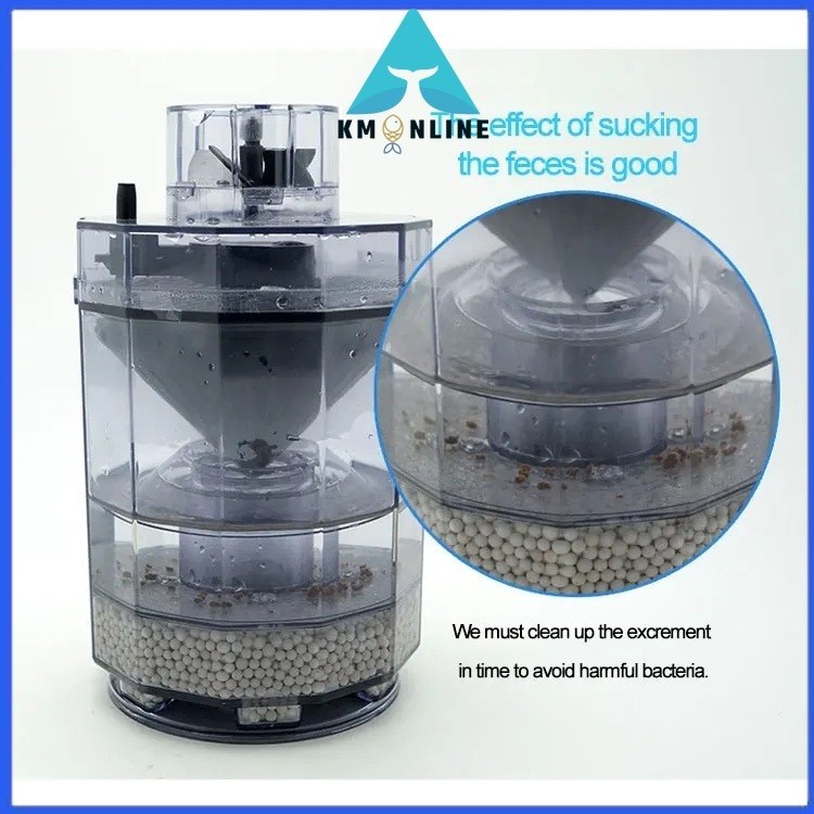 fish tank filter bucket Aquarium Automatic cleaning of feces Filter ...