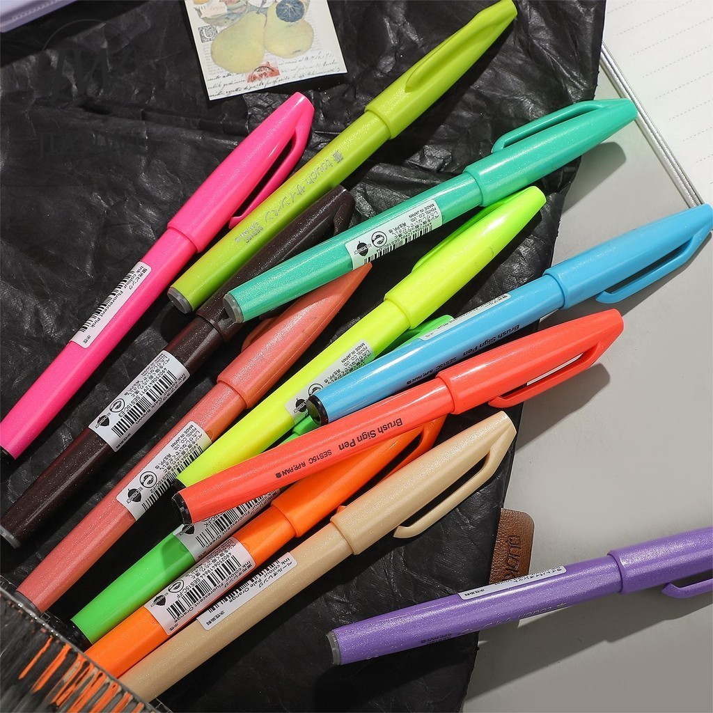 JIANWU Colorful Soft-tipped Handwriting Pen Drawing Marker Pen Write ...