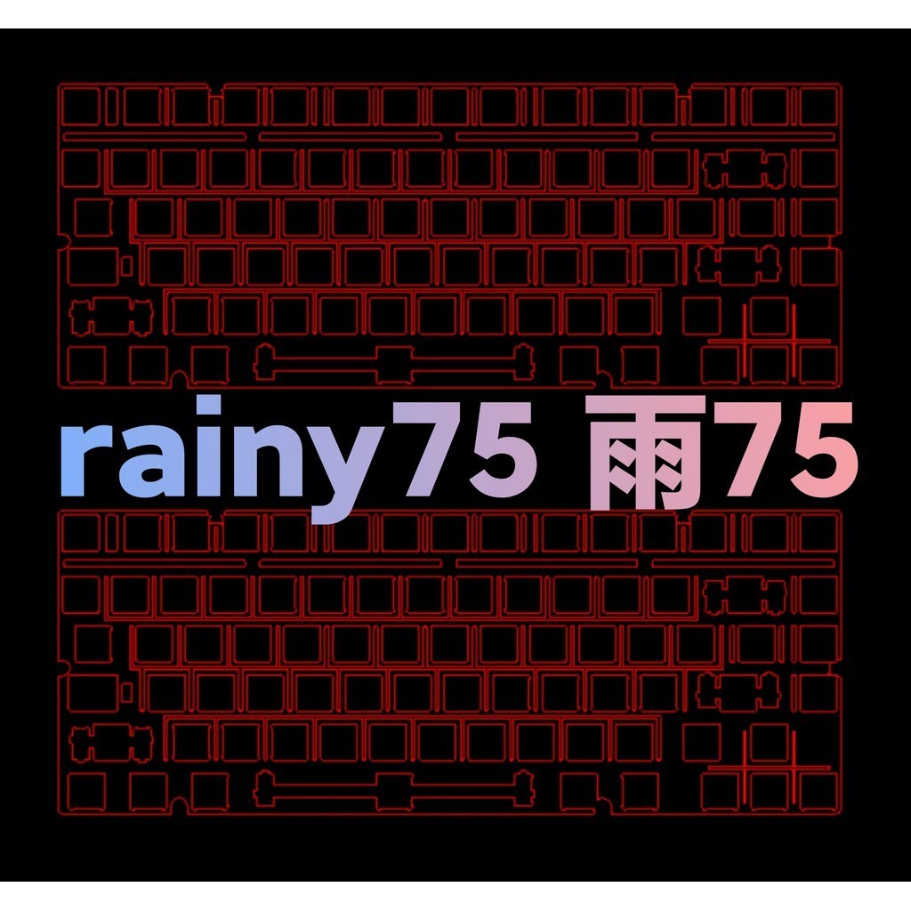 for rainy75 Mechanical keyboard positioning board Customized kit ...