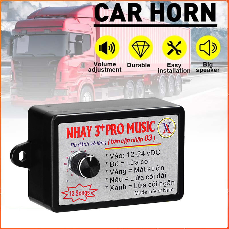 Nhay 3+ Pro Music Rapid Horn Relay For Car Motorcycle Truck Bus ...