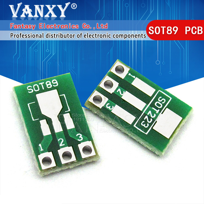 20pcs SOT89 SOT-89 SOT-223 SOT223 to DIP PCB Transfer Board DIP Pin ...