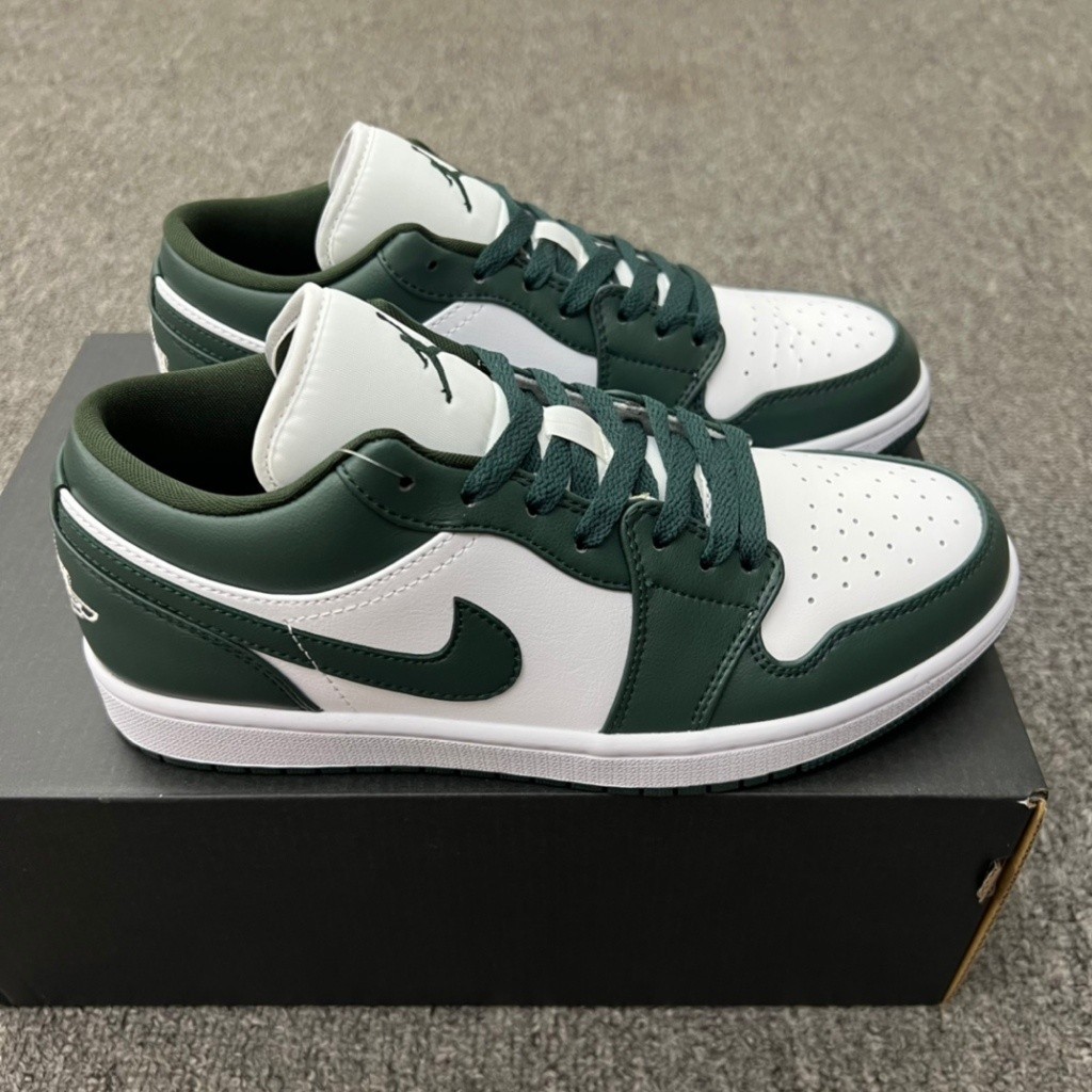 【Free Gifts】UA Air Jordan 1 Low “White Olive” Basketball Shoes For Men ...