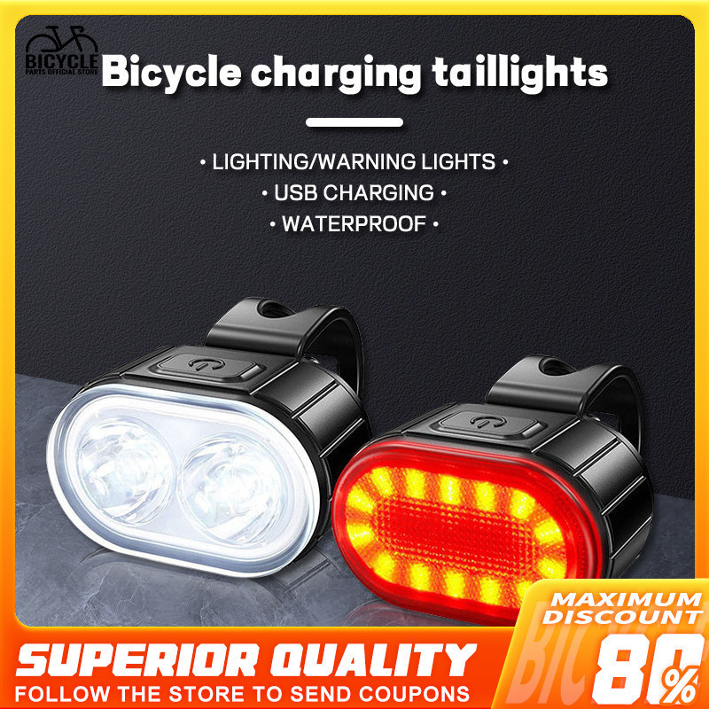 Bike Light Set USB Rechargeable Waterproof Signal Blinker Bike ...
