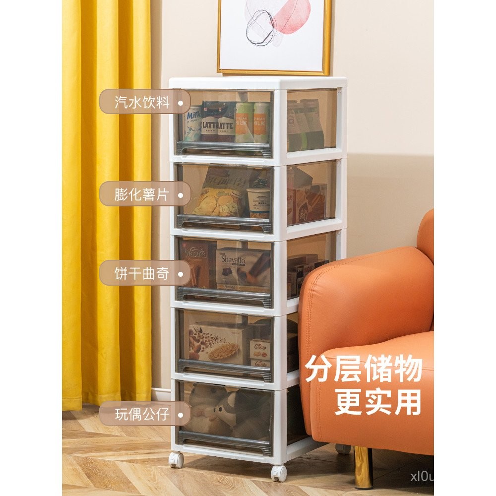 Drawer Storage Cabinet for Living Room, Multi-layer Snack and Toy ...