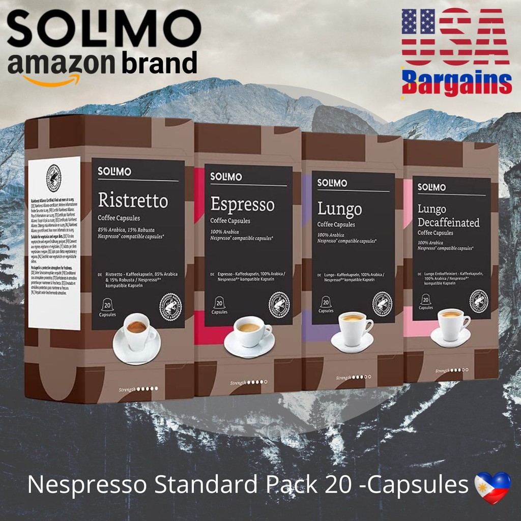 Solimo Nespresso Compatible Coffee Pods 20s | Rich Flavor, Affordable ...