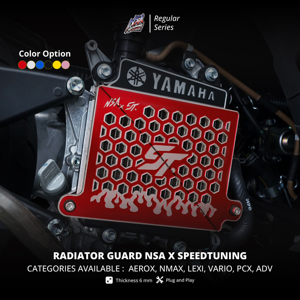 NSA X ST Cover Radiator Type 1 API Speedtuning Vario PCX NMAX AEROX ADV ...