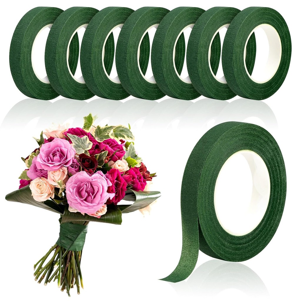 1/2pcs Floral Tape 15 Yards | Bouquet Stem Wrap & Floral Arranging ...