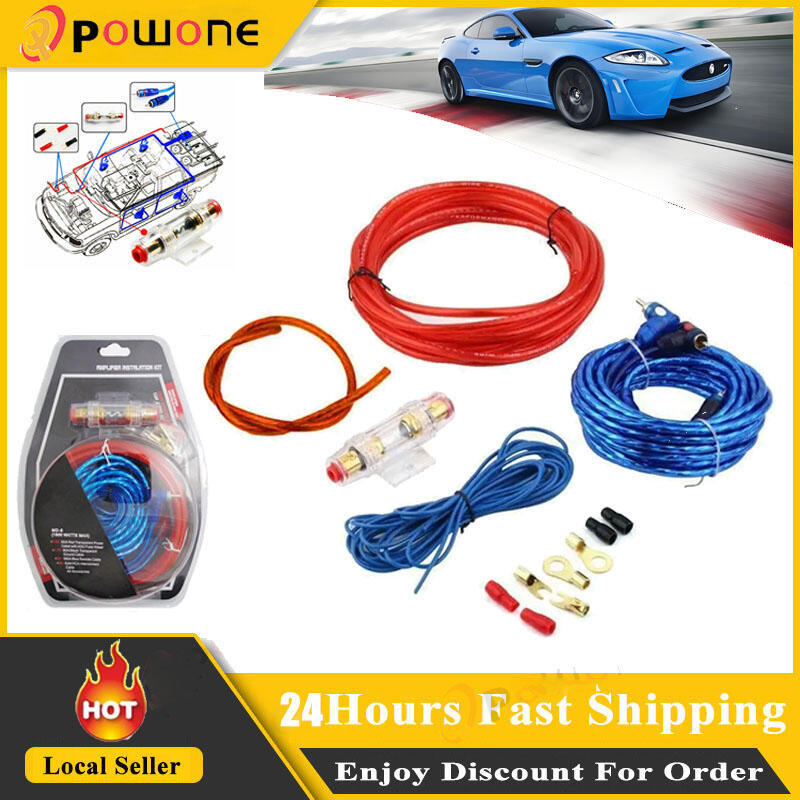 60 AMP Fuse Block 10GA Power Cord Car Stereo Wiring Amplifier Mounting