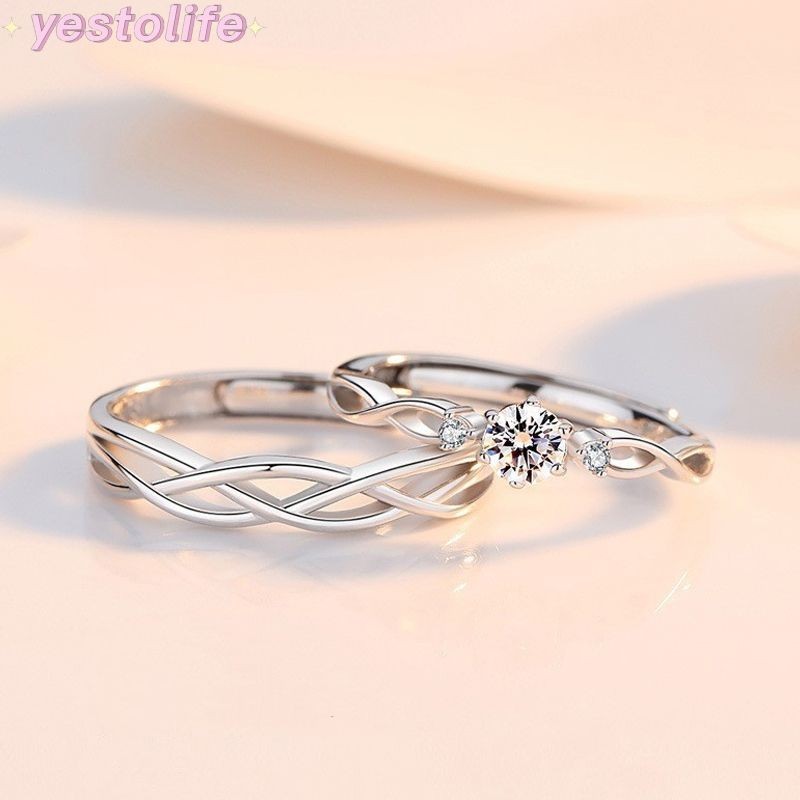 [Y] Wedding Opening Ring Japanese Korean Simple Ring Ins High-end ...