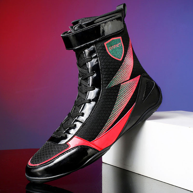 Boxing Shoes Men's and Women's Large 39-45 Wearable Boxing Boots Light ...