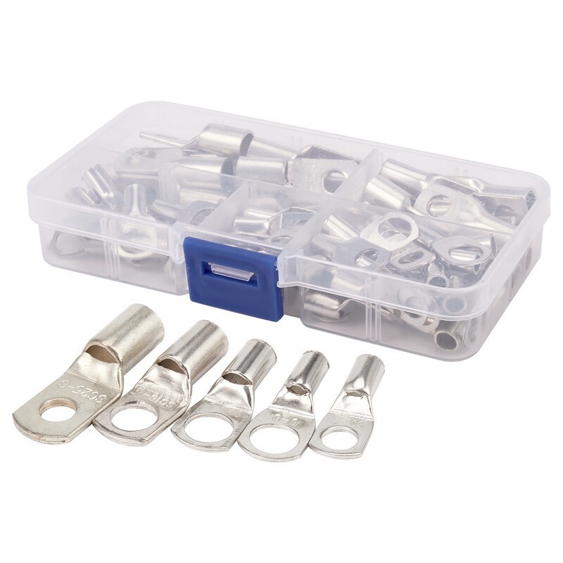 Buy Sanuke 120Pcs Wire Lugs Battery Cable Lugs Marine Grade Wire Lugs With Heat Shrink Set 60 Pcs Heavy Duty Tinned Copper Tubular Ring Terminals Tinned Closed End Crimp Connectors Awg 8 6 4 2