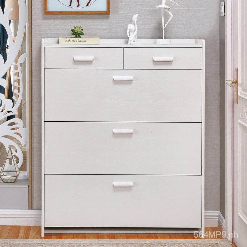 Door Tilting Shoe Cabinet Ultrathin and Simple Modern Simple Drawer ...