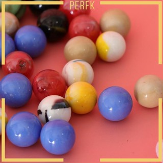 [Perfk] 45PCS 16mm Colorful Glass Marbles, Kids Marble Run Game, Marble ...