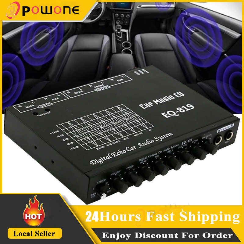 Multifunctional Car Equalizer Car Audio EQ Tuning Crossover Amplifier