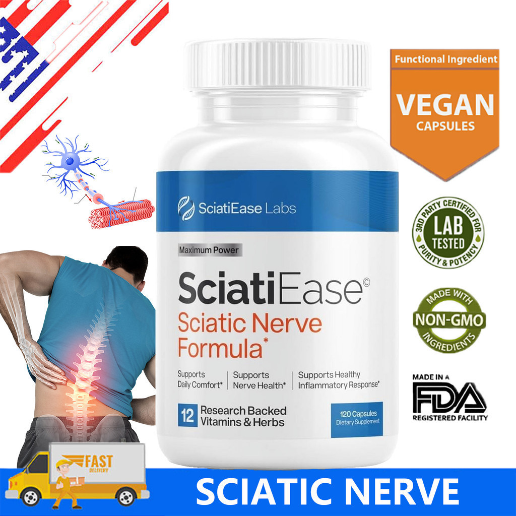 Sciatiease Sciatic Nerve Health Support Supplemented With Alphapalm Pea Vitamin B Complex