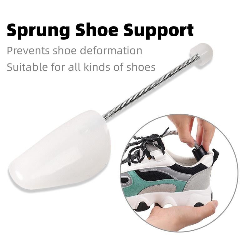 1 Pair 2PCS Shoe Tree Spring Type Shoe Stretcher Shaper Plastic Shoe ...