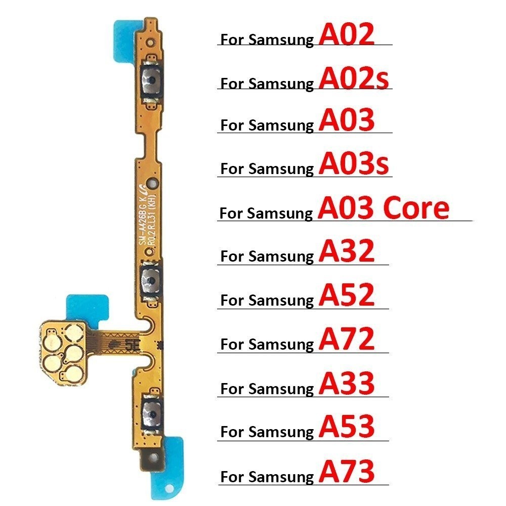 PAO3 &Power On Off Volume Side Button Key Flex Cable For Samsung Galaxy ...