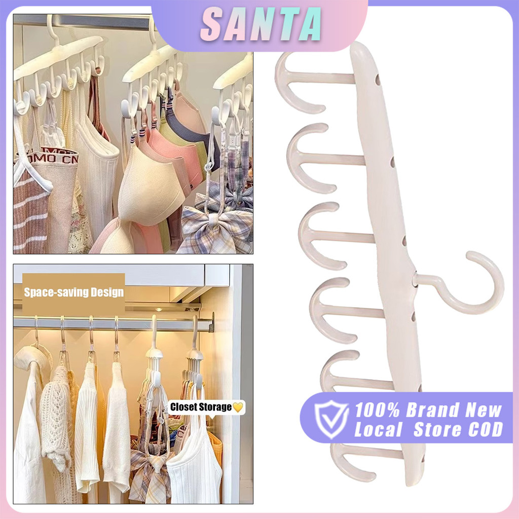 Multipurpose Hanger 12 Hooks Multi-Purpose Bra Hangers Storage Capacity ...