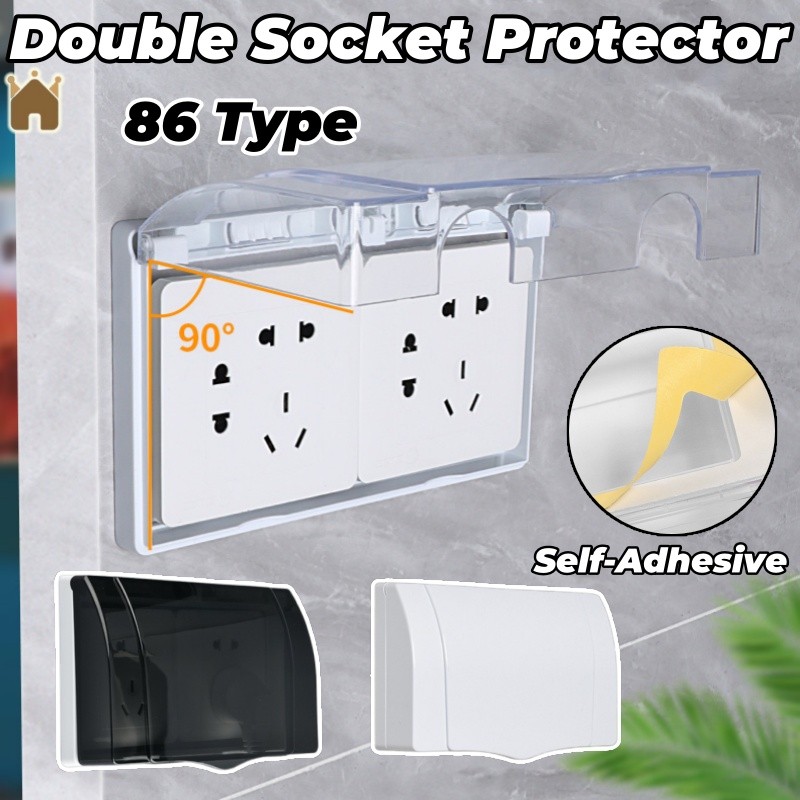 86 Type Socket Protector Electric Plug Cover Splash Box Waterproof ...