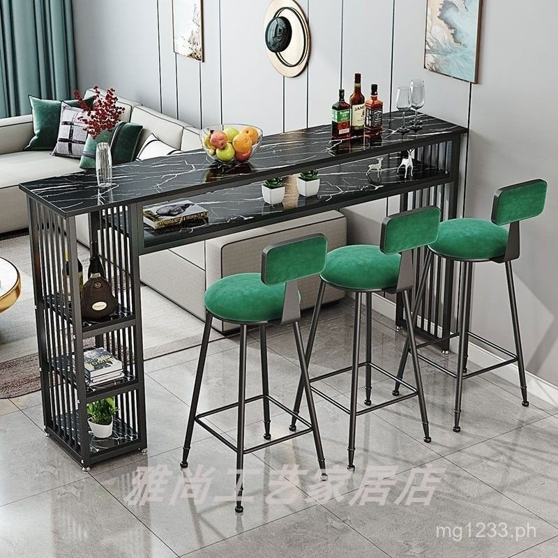 #Narrow Small Bar Counter Long Table Bar Counter Home Table Chair Wall ...