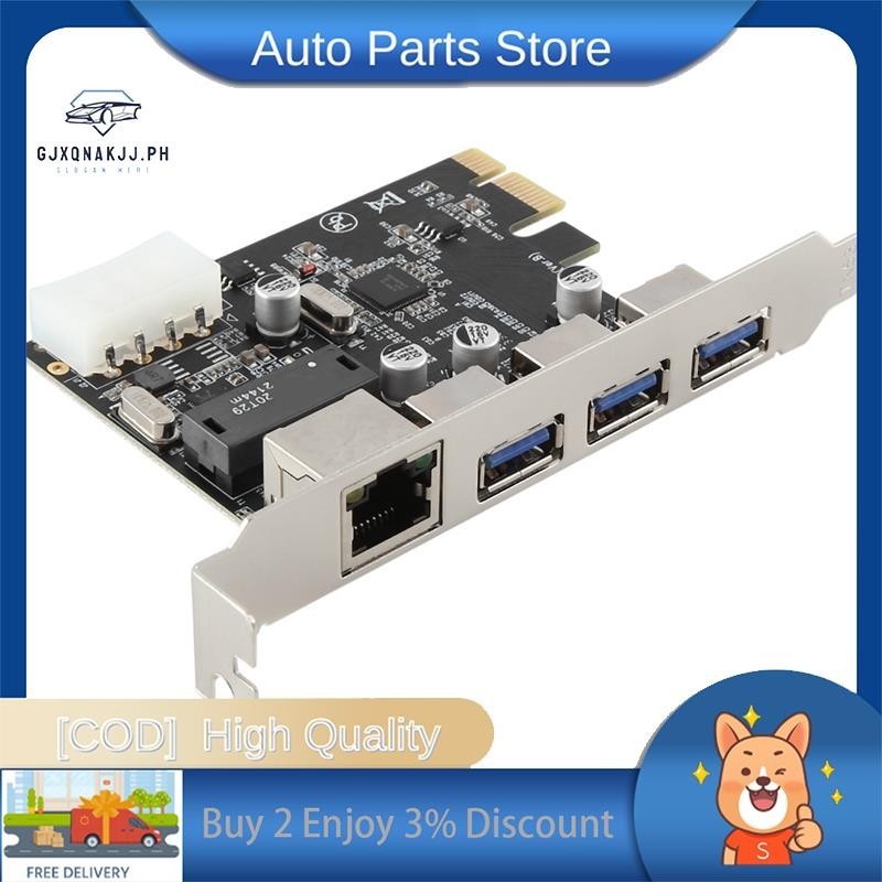 1 Piece PCIe Slot to RJ45 USB 3.0 PCIe Expansion Card with Gigabit ...