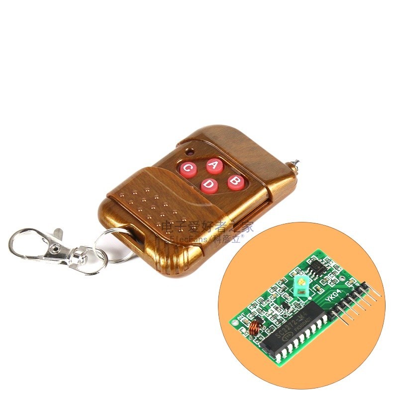 315MHz 2272-M4 four-way wireless remote control switch kit, non-lock ...