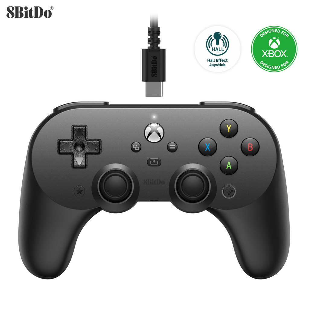 8BitDo Pro USB Wired Controller Hall Edition Xbox Series X, Xbox Series  S, Xbox One Gamepad Windows 10,11