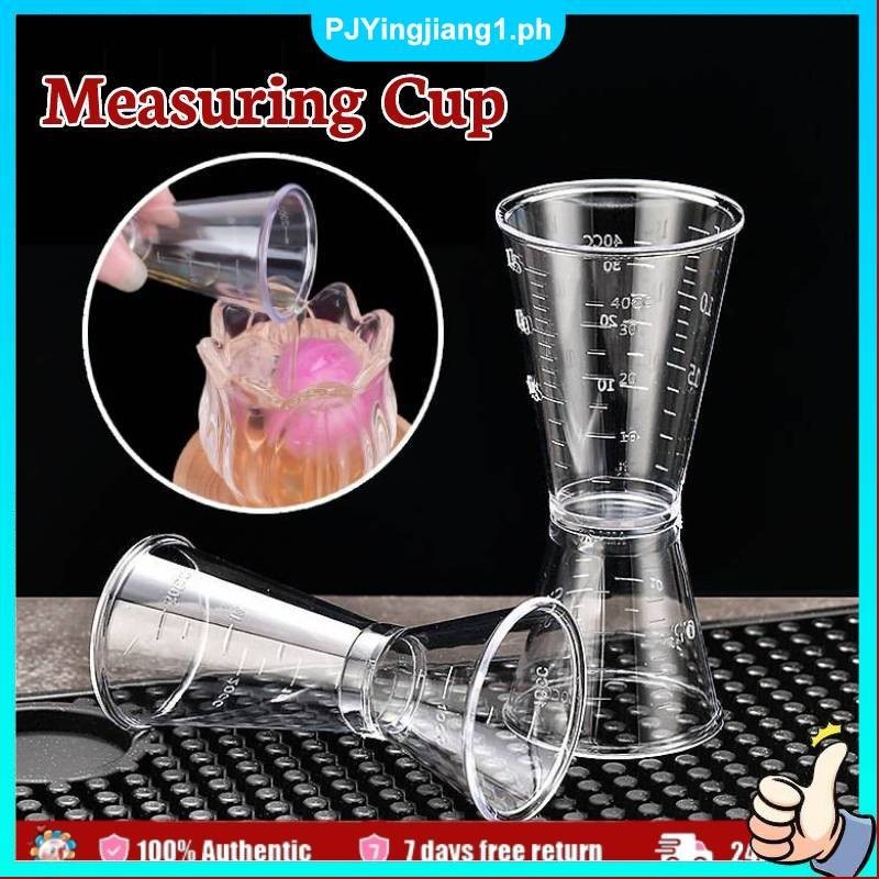 Acrylic Clear Double Jigger Measuring Cup Graduated Cup 40cc Measuring ...