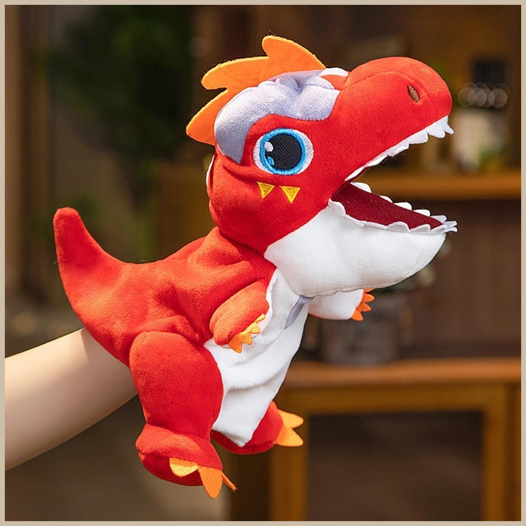 Dinosaur Puppet Stuffed Animal Dinosaur Finger Puppets Soft Interactive ...